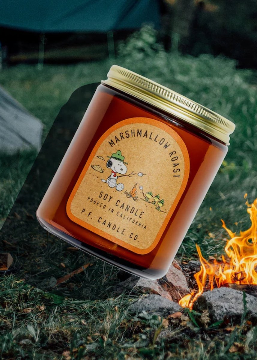 Bougie Marshmallow Roast Peanuts x Pf Candle co - Ex - voto