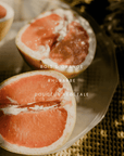 Bougie Pamplemousse Rhubarbe 8oz Dimanche Matin - Ex-voto
