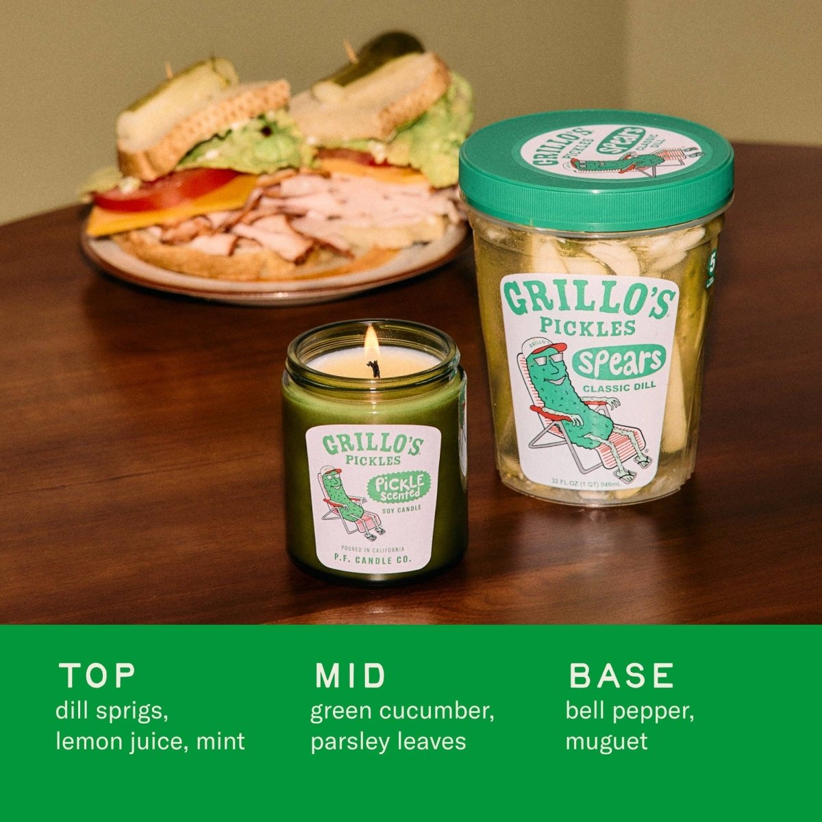 Bougie Pf Candle Co. Grillo's Pickle - Ex - voto