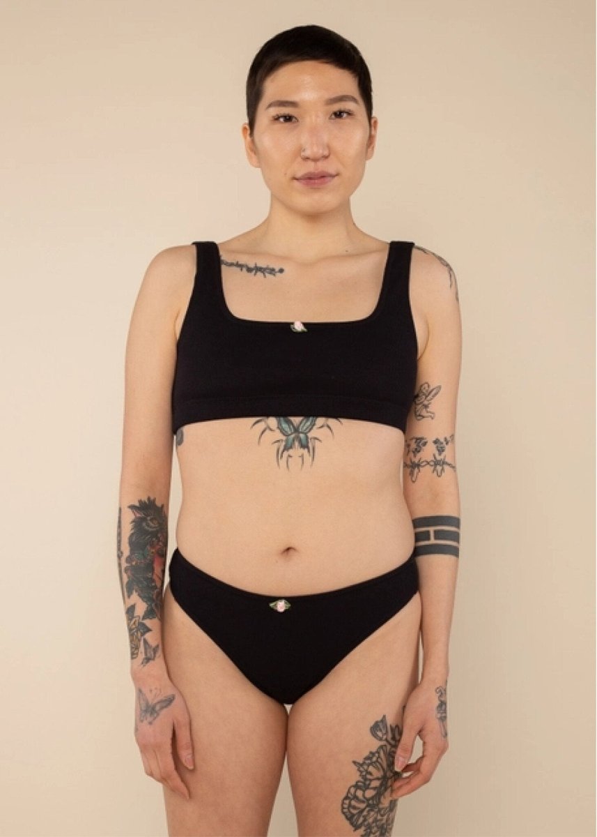 Bralette col Carré NLT Noir - Ex - voto
