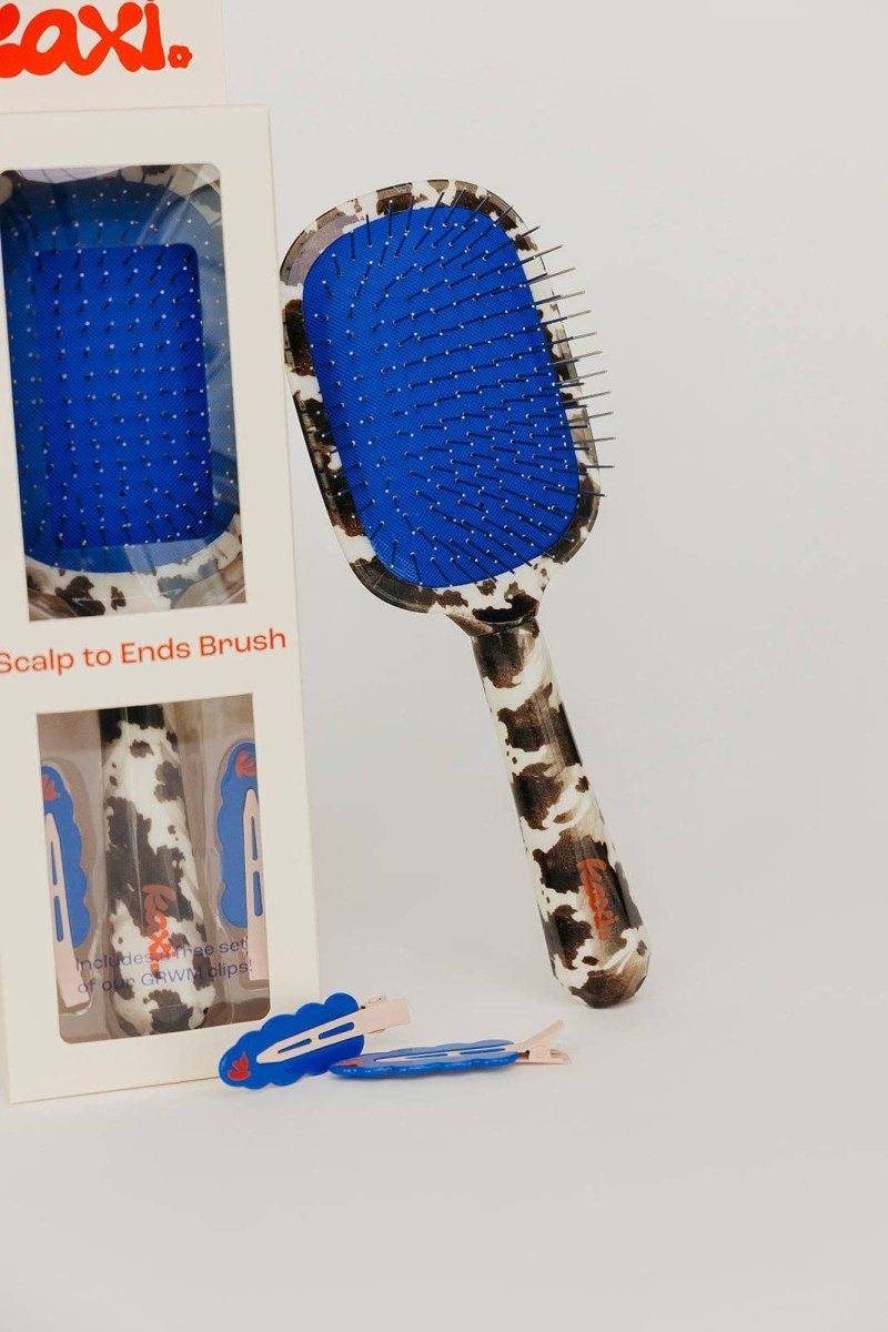 Brosse à Cheveux Scalp to Ends Cow Print Kaxi - Ex-voto