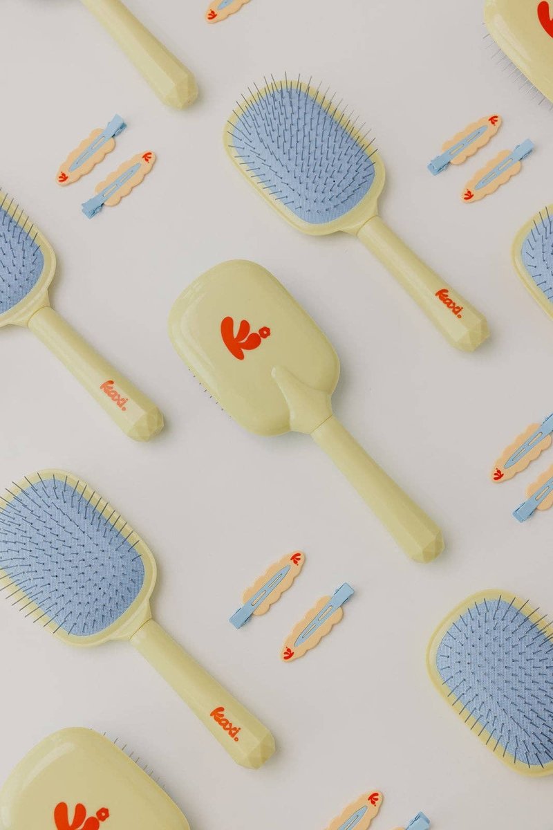 Brosse à Cheveux Scalp to Ends Jaune Kaxi - Ex-voto