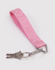 Happy Baggu Pink Keychain