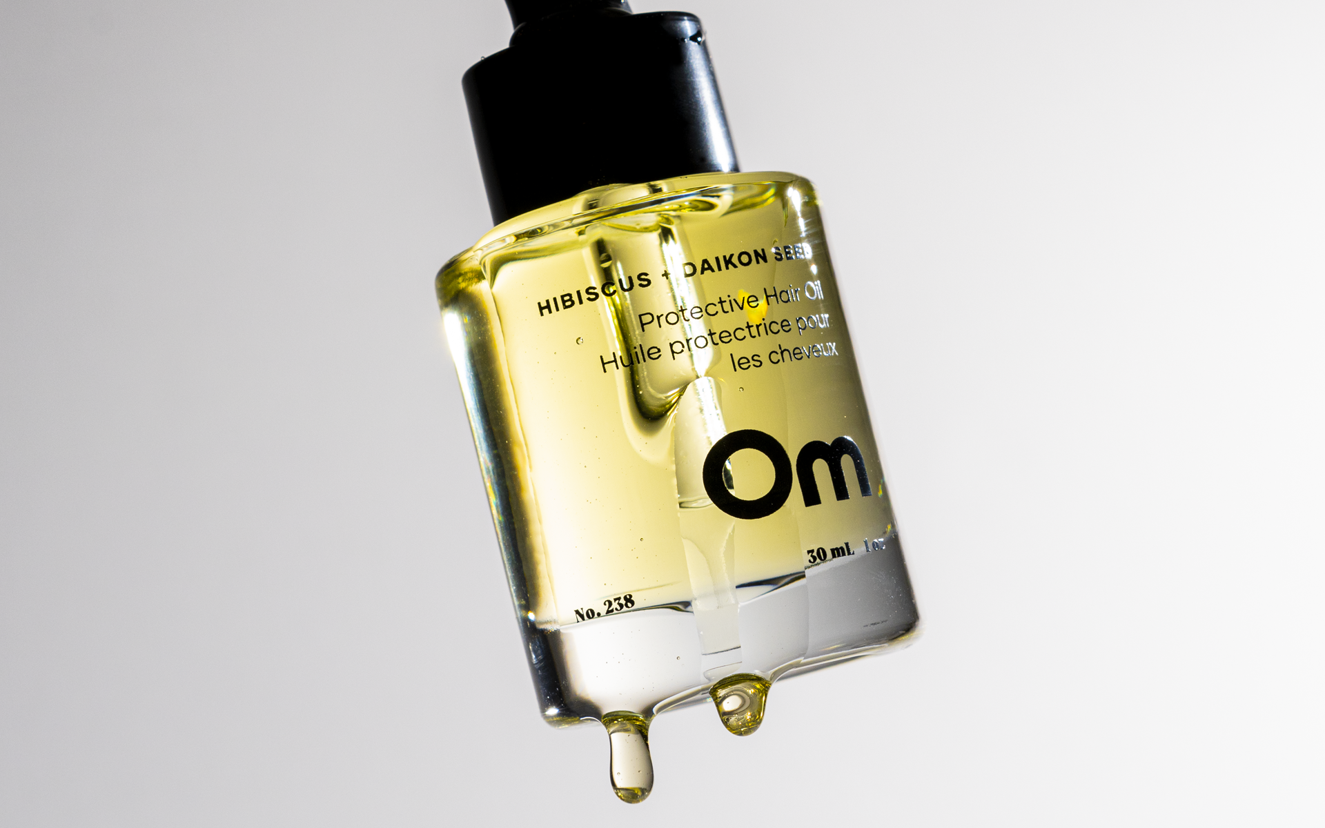 Om Organics Hibiscus and Daikon Protective Hair Oil