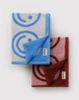 Set of 2 Baggu Hand Towels – Sky Blue and Blush Happy
