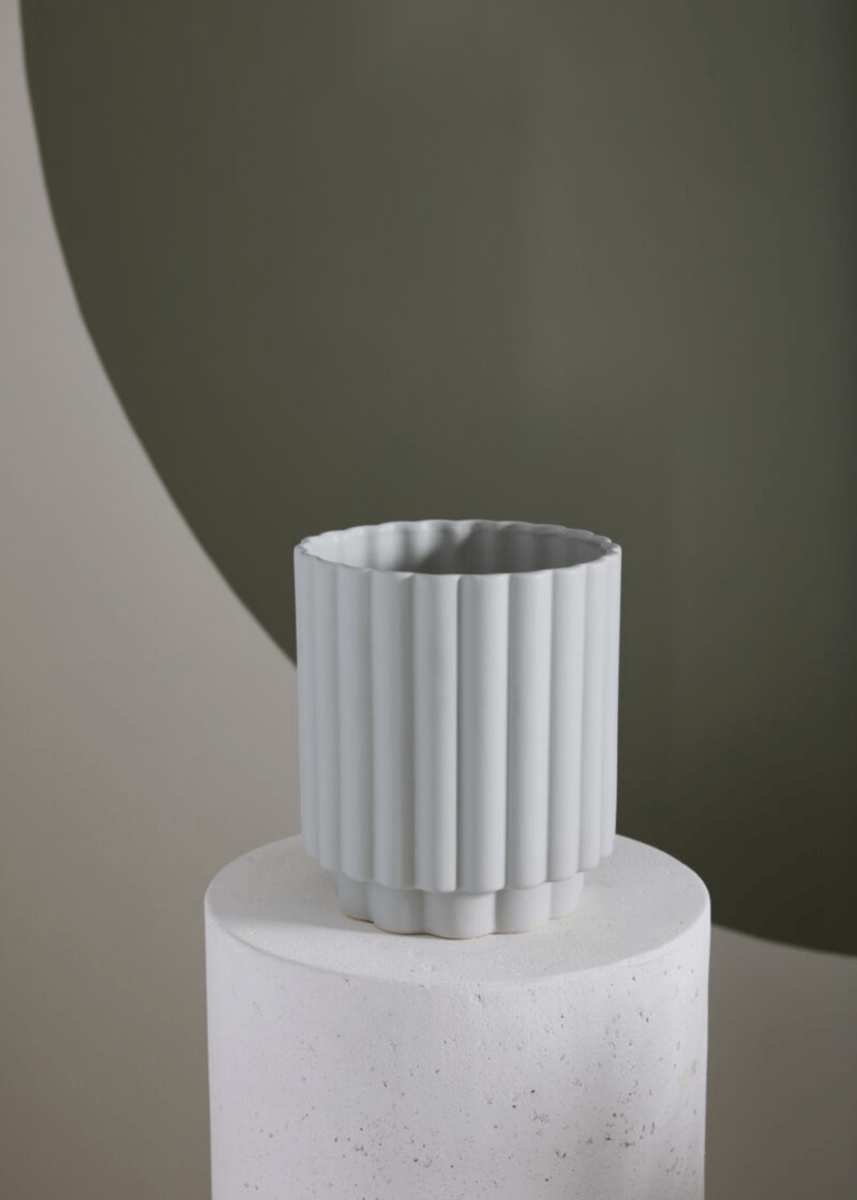 Cache - Pot Carmen 7.25 x 8.25 AD Bleu Clair - Ex - voto