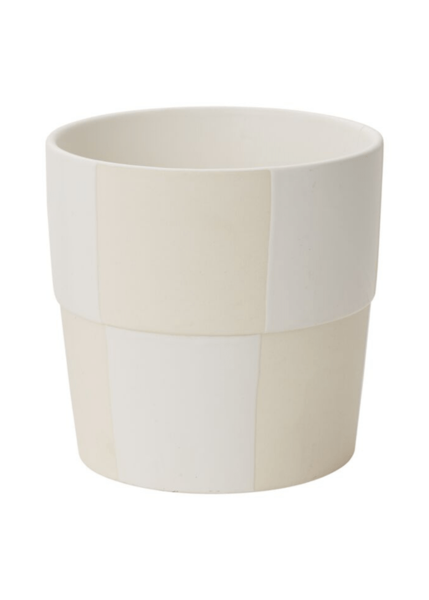 Cache - Pot Damier 6.75 x 6.75 AD - Ex - voto