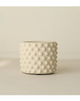 Cache Pot Petit Blanc Texturé (plusieurs motifs disponibles) EVC - Ex - voto