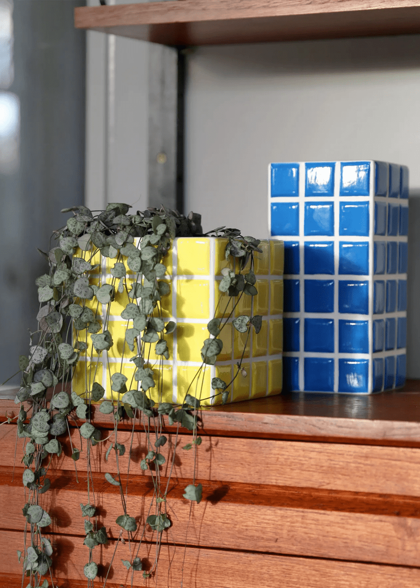 Cache - Pot Tuiles Jaunes &k - Ex - voto