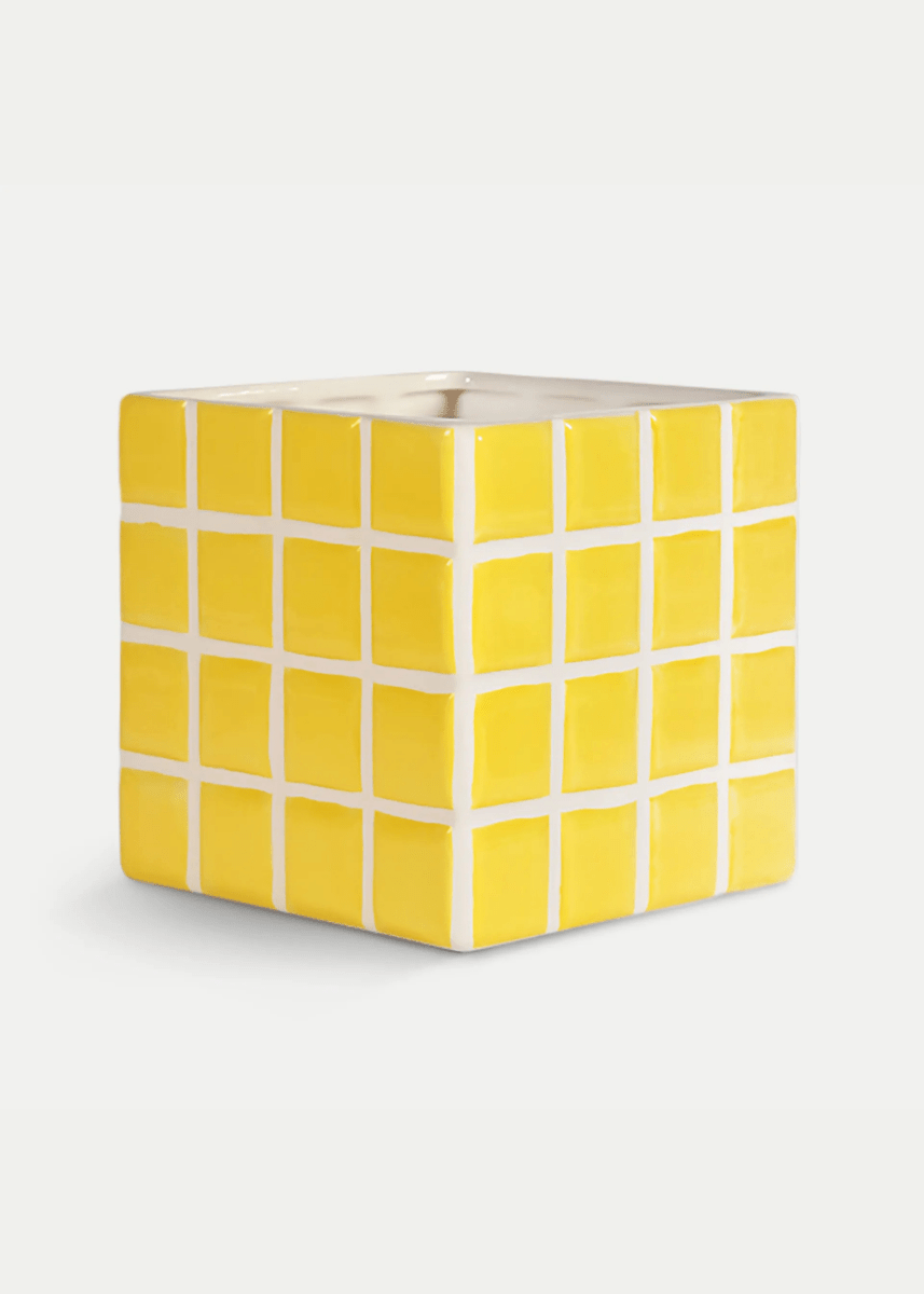 Cache - Pot Tuiles Jaunes &k - Ex - voto