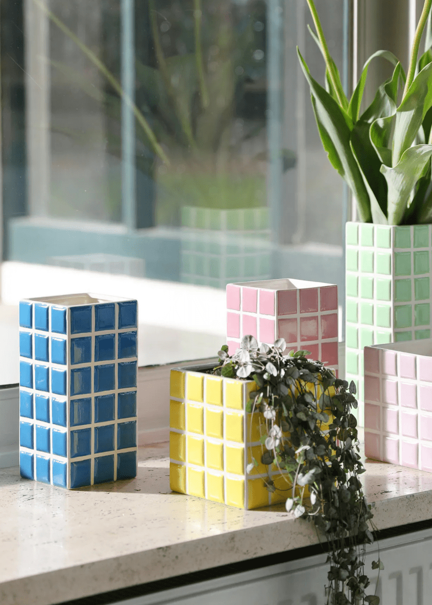 Cache - Pot Tuiles Jaunes &k - Ex - voto