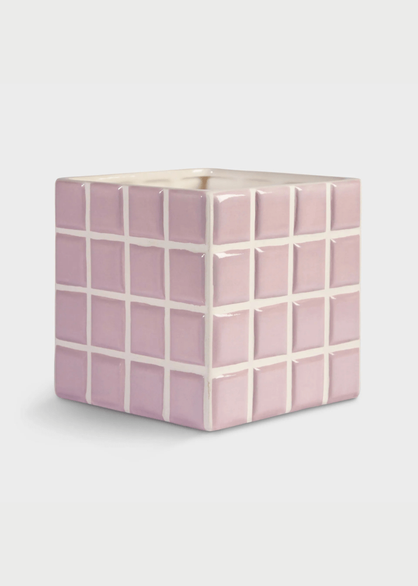 Cache - Pot Tuiles Lilas &k - Ex - voto