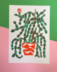 Riso Cactus Poster 12 x 16 Lizzie Lomax