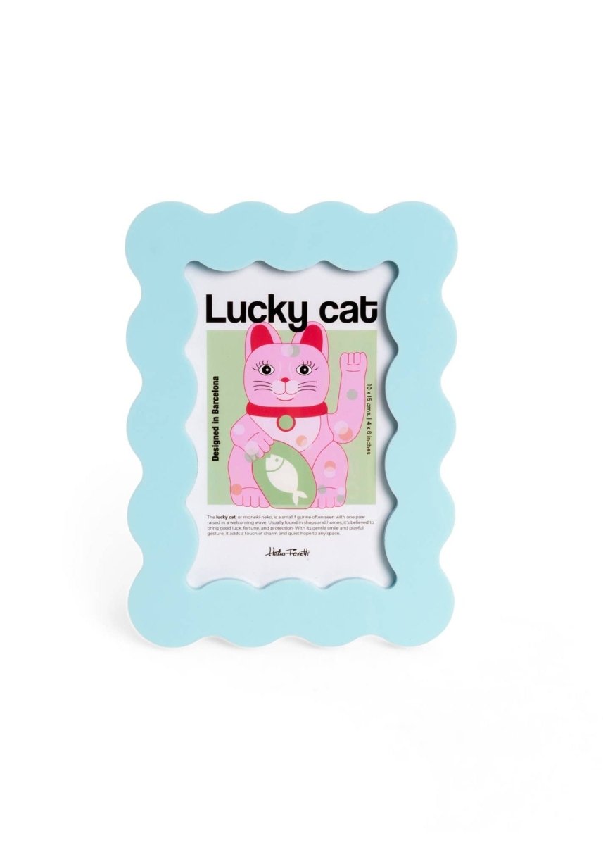 Cadre Photo Pétales H.Ferretti Bleu Clair - Ex - voto