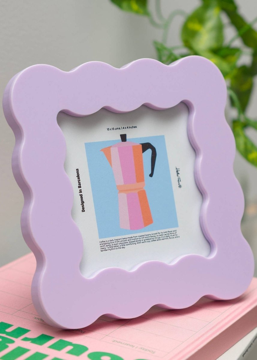 Cadre Photo Pétales H.Ferretti Lilas - Ex - voto