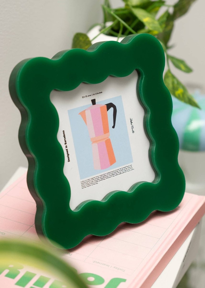 Cadre Photo Pétales H.Ferretti Vert - Ex - voto