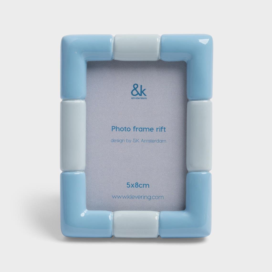 Cadre Photo Rift Rectangle Bleu &amp;Klevering - Ex - voto