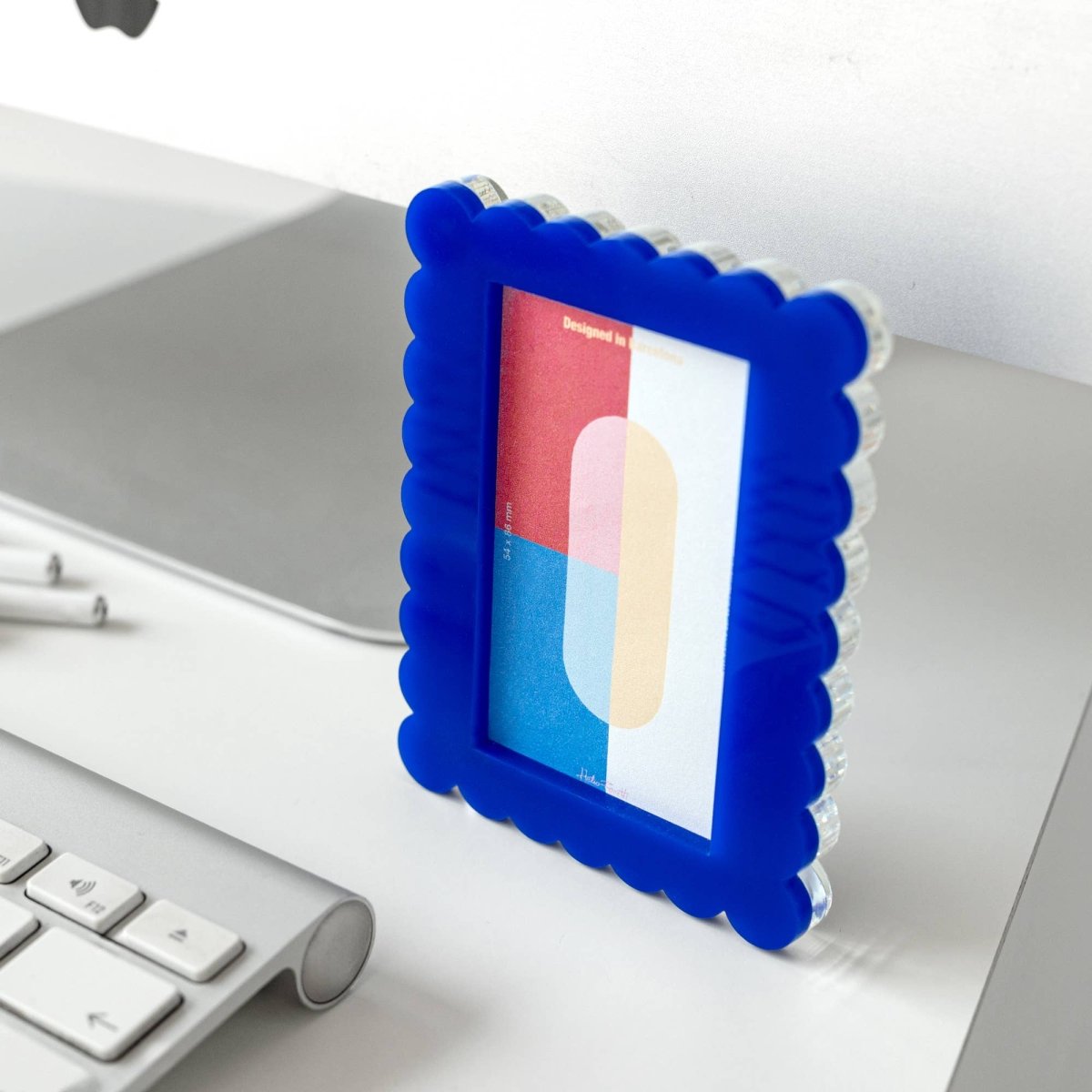 Cadre Vagues Helio Ferretti Bleu - Ex - voto