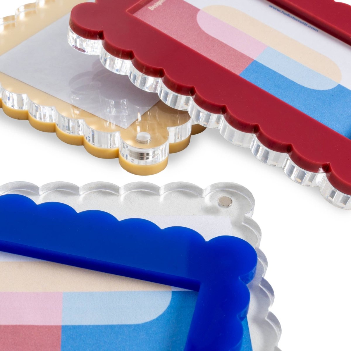 Cadre Vagues Helio Ferretti Bleu - Ex - voto