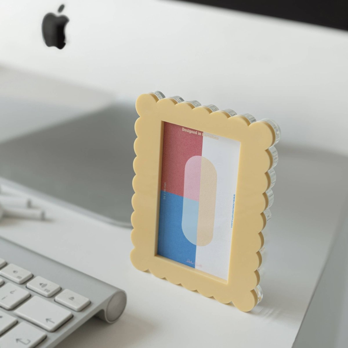 Cadre Vagues Helio Ferretti Jaune - Ex - voto