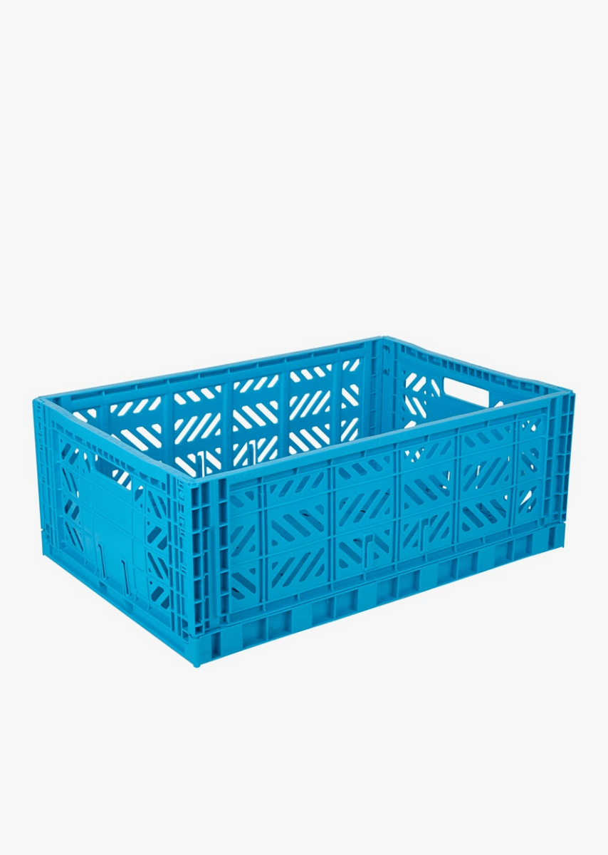 Caisse Pliante En Plastique Orange Fluo - Dimensions 40x30x14 Cm (Midi), Empilable, Lavable Au Lave-vaisselle - 4