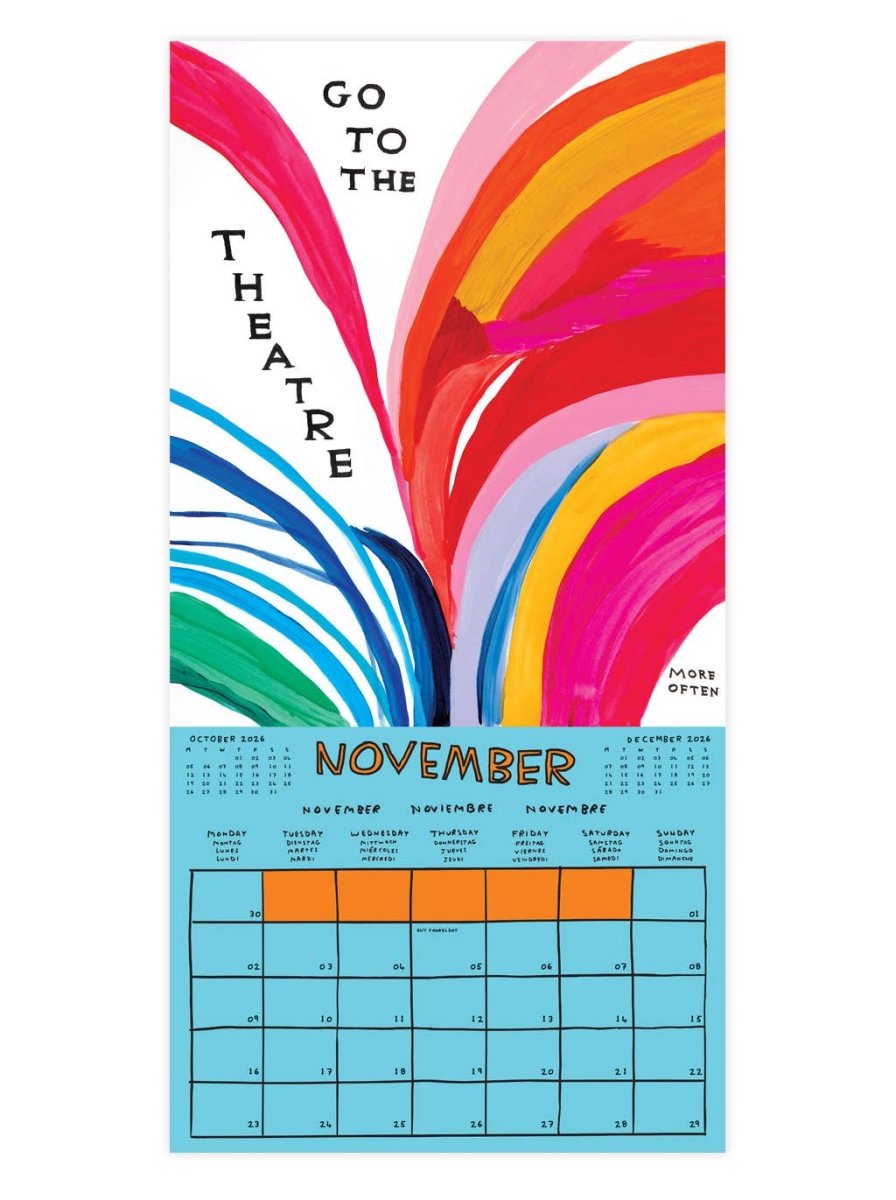 Calendrier 2026 D. Shrigley - Ex - voto