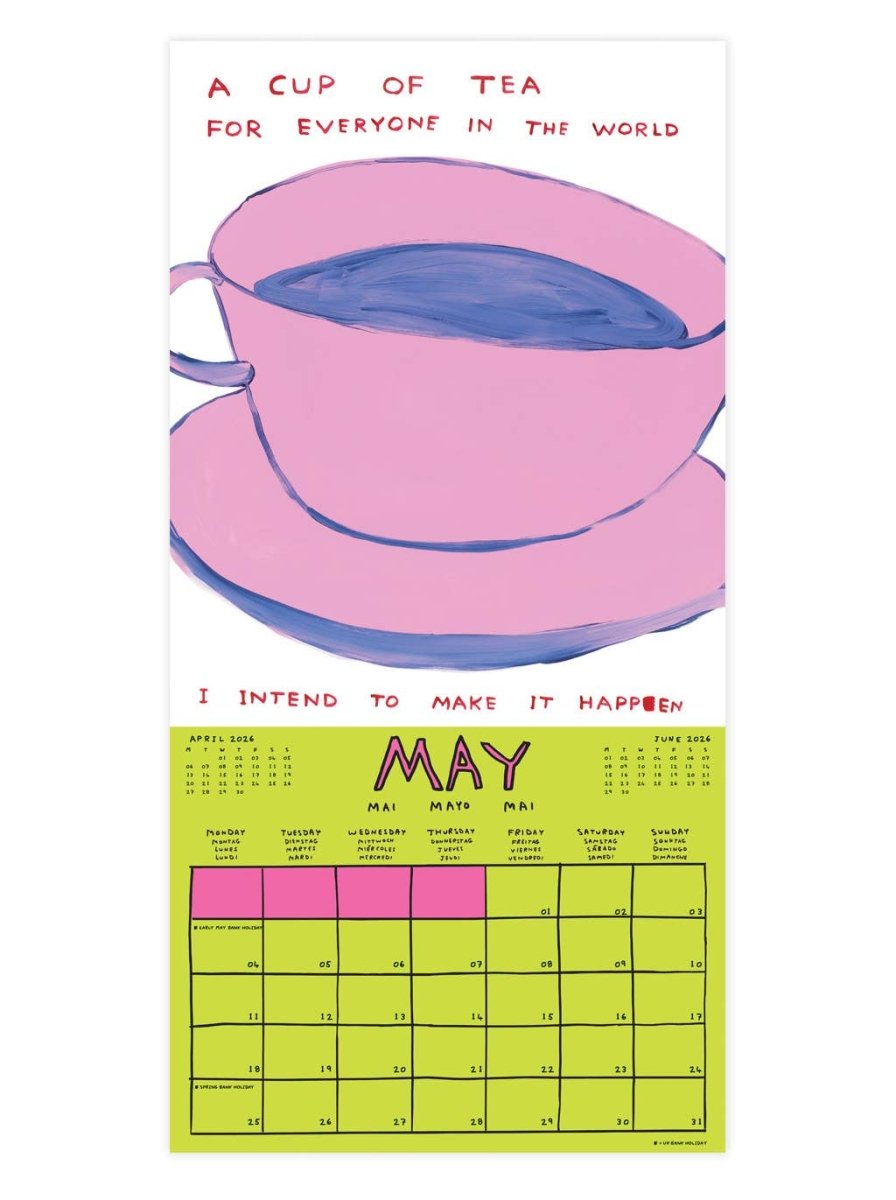 Calendrier 2026 D. Shrigley - Ex - voto