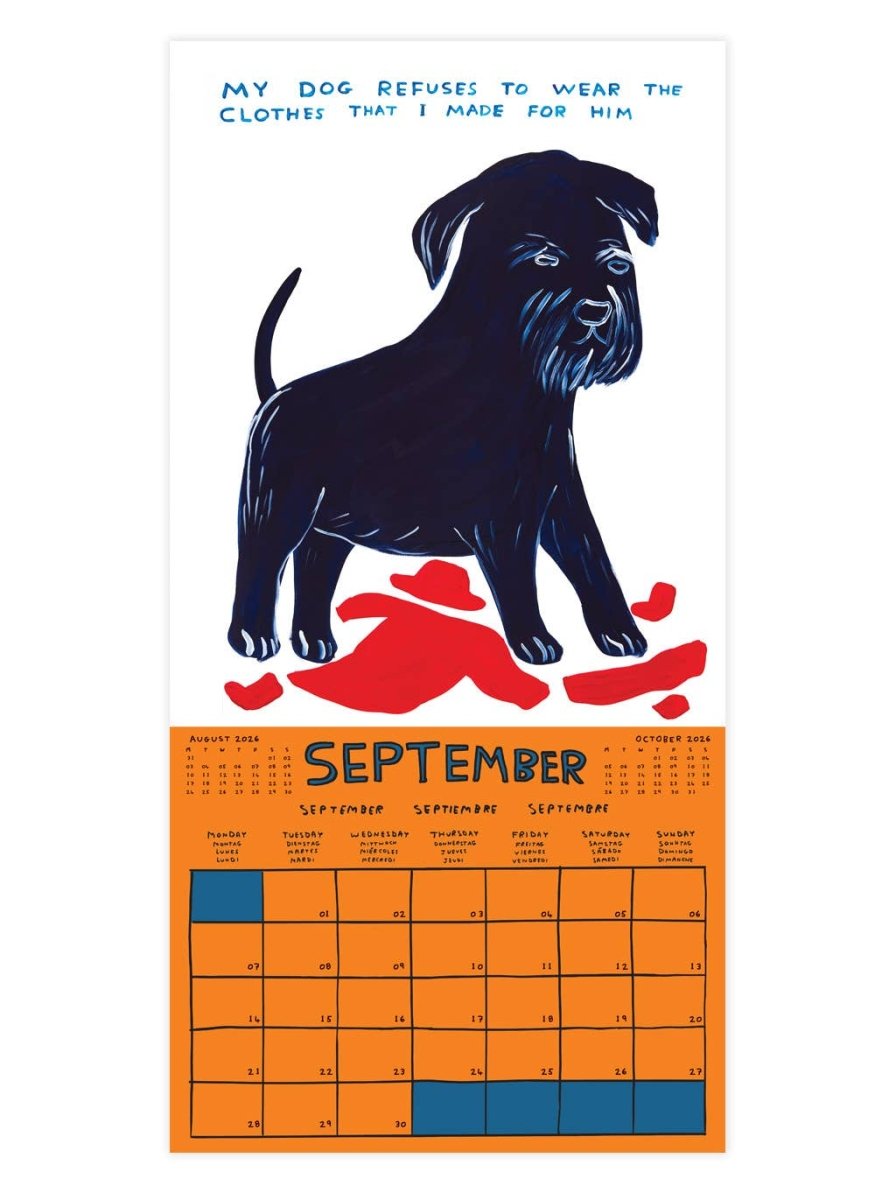 Calendrier 2026 D. Shrigley - Ex - voto
