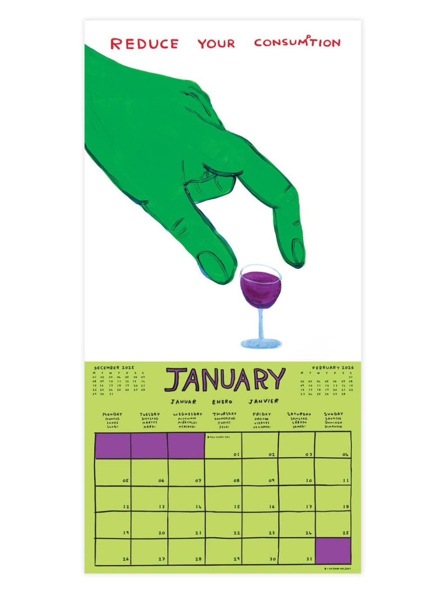 Calendrier 2026 D. Shrigley - Ex - voto