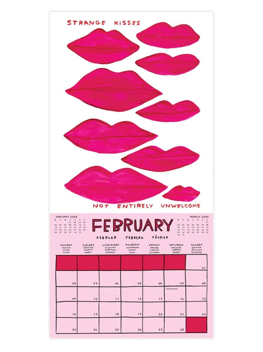 Calendrier 2026 D. Shrigley - Ex - voto