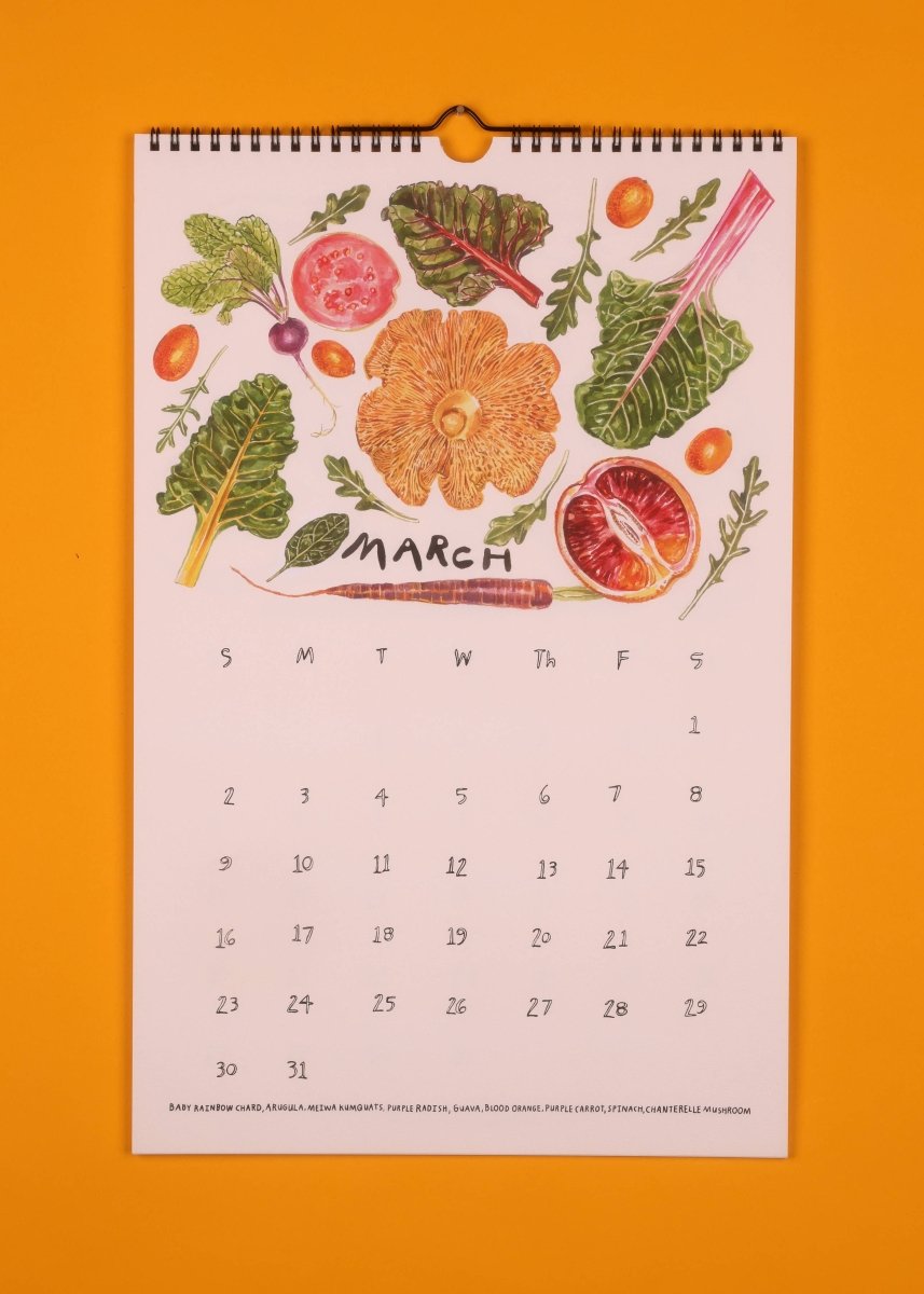 Calendrier 2026 Eat Local Maria Schoettler - Ex - voto