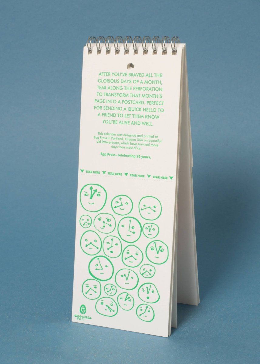 Calendrier 2026 Egg Press - Ex - voto