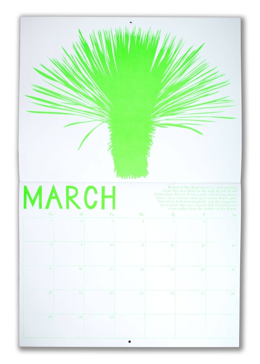 Calendrier 2026 High Desert Plants Banquet - Ex - voto