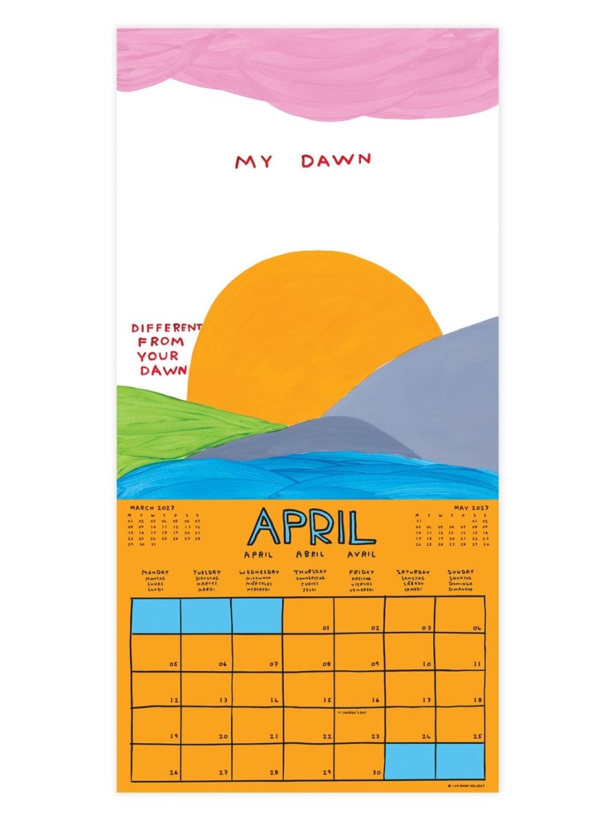 Calendrier 2027 David Shrigley - Ex-voto