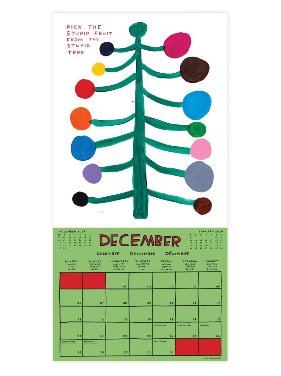 Calendrier 2027 David Shrigley - Ex-voto