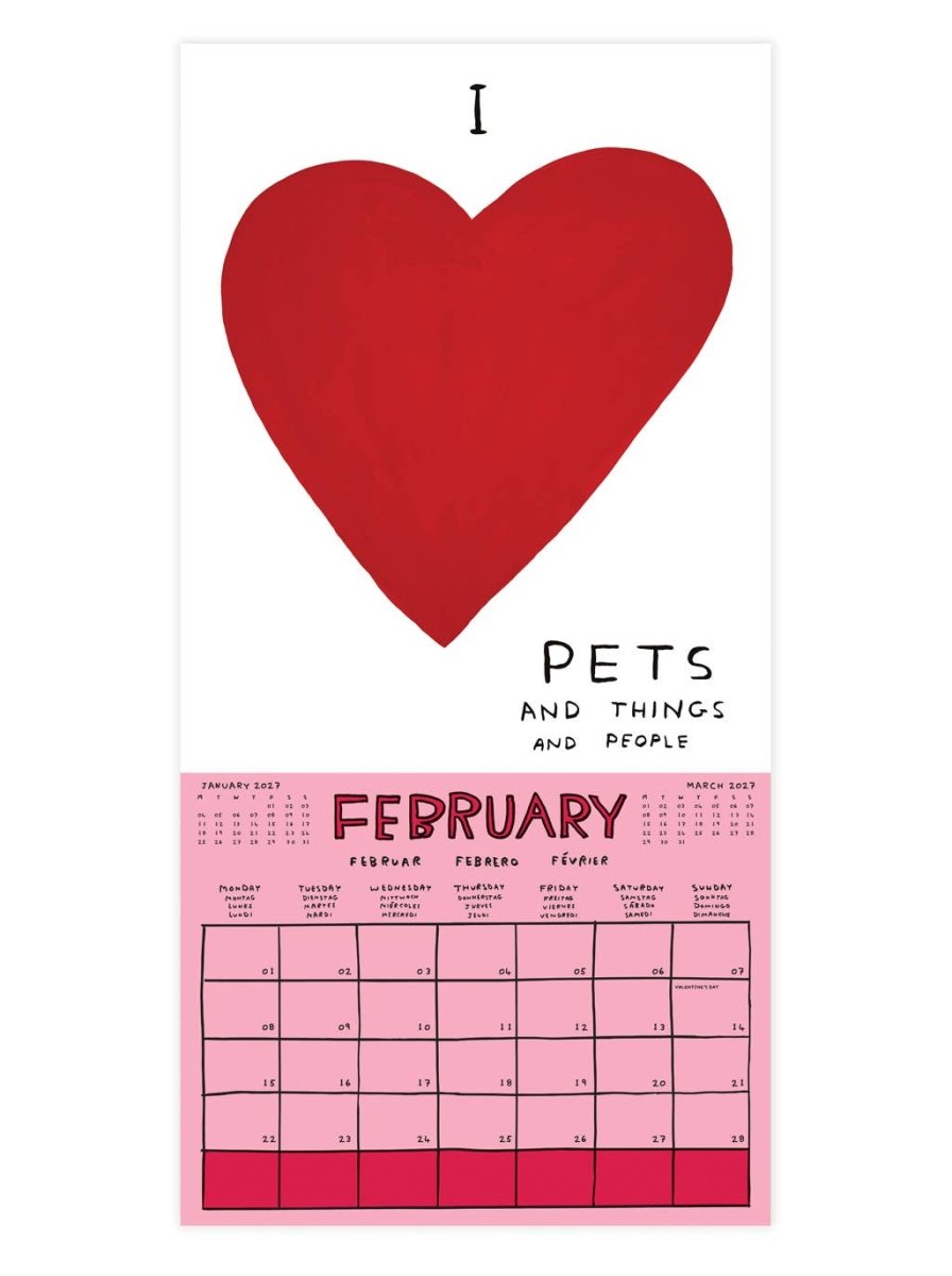 Calendrier 2027 David Shrigley - Ex-voto