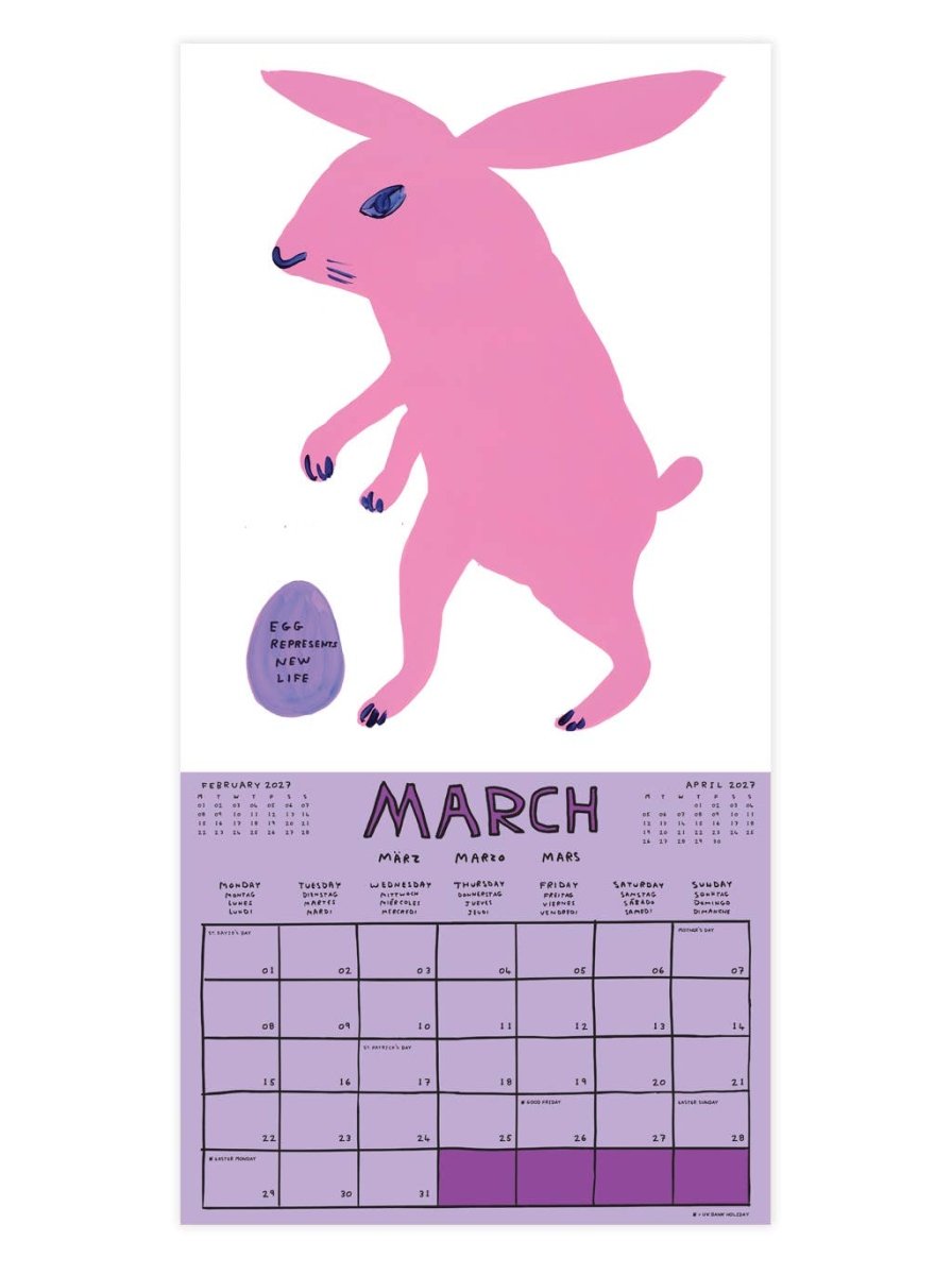 Calendrier 2027 David Shrigley - Ex-voto