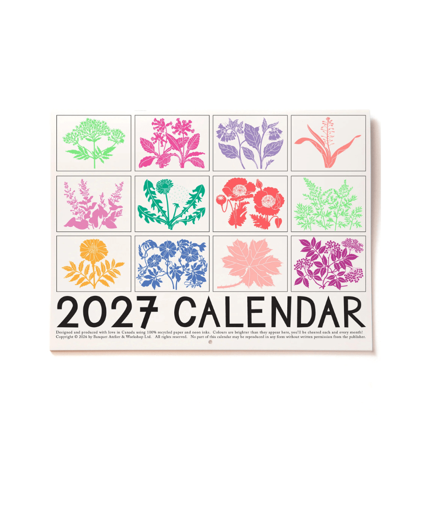 Calendrier 2027 Plantes Médicinales Banquet Atelier - Ex-voto