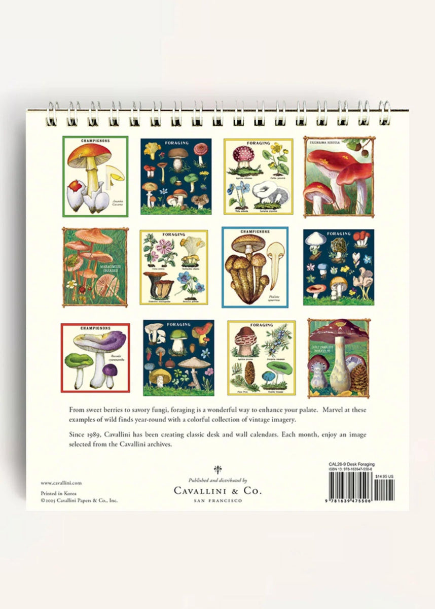Calendrier de Bureau 2026 Foraging Cavallini - Ex - voto