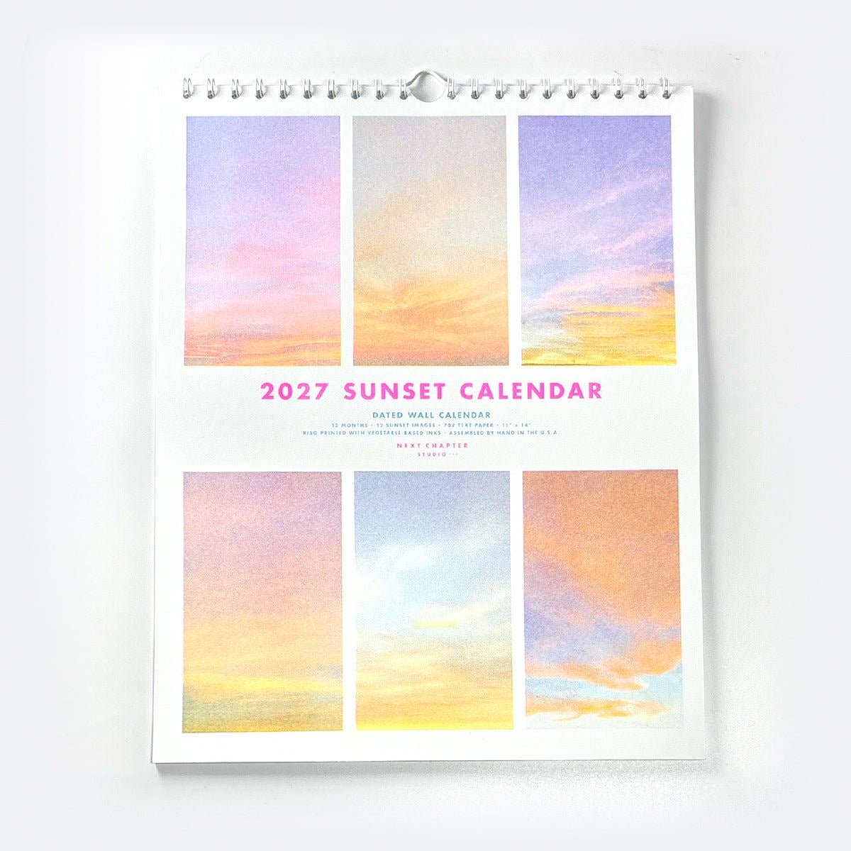 Calendrier Riso Couchers de Soleil 2027 Next Chapter Studio - Ex-voto