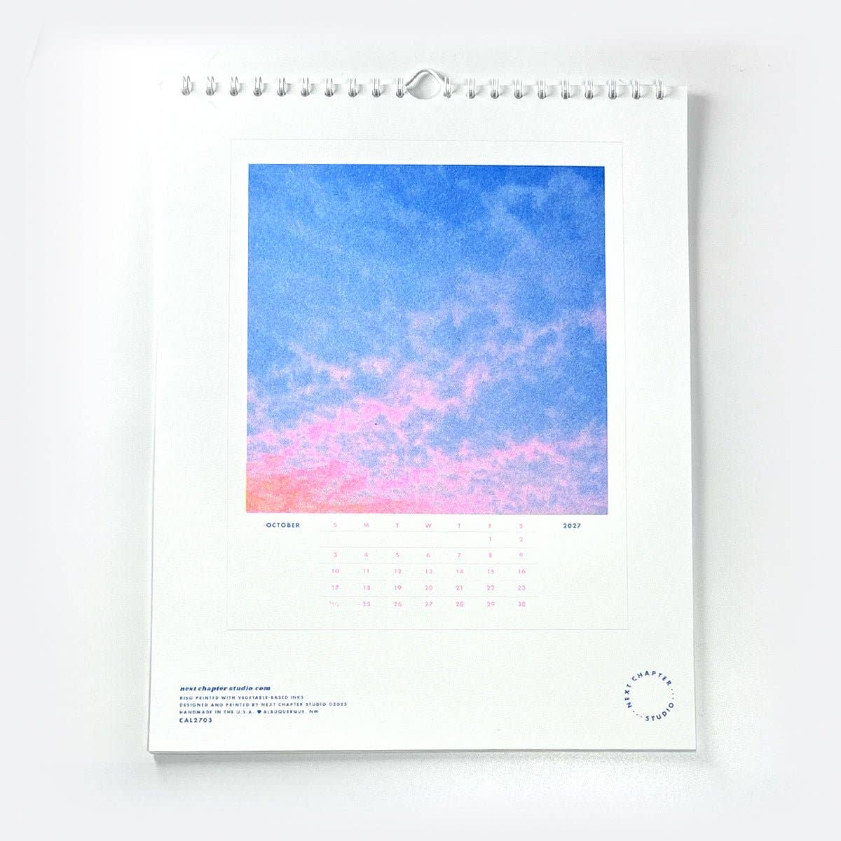 Calendrier Riso Couchers de Soleil 2027 Next Chapter Studio - Ex-voto