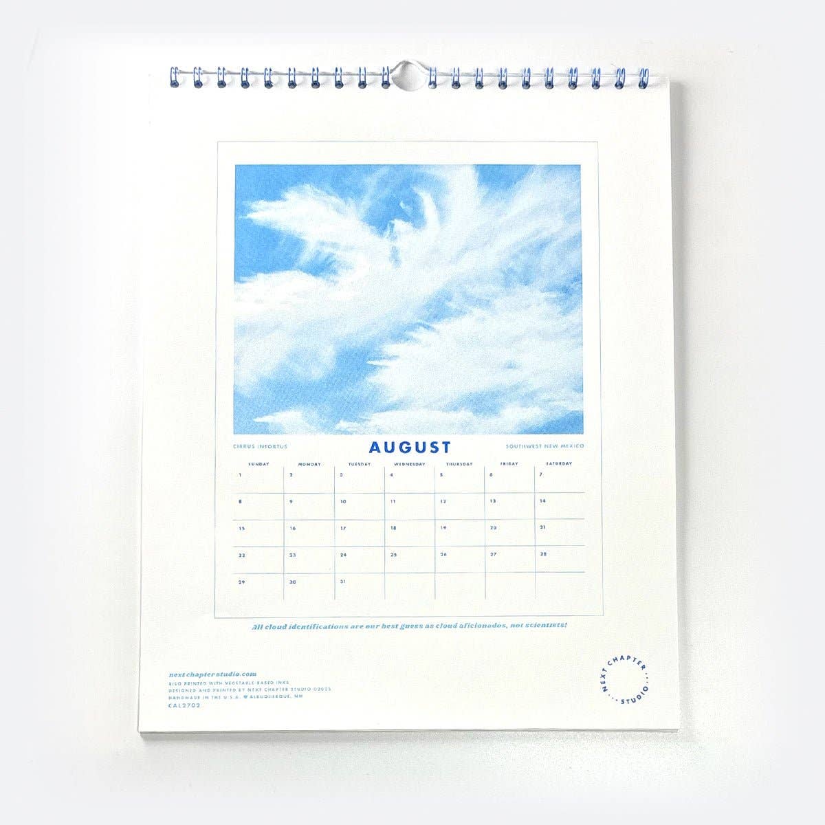 Calendrier Riso Nuages 2027 Next Chapter Studio - Ex-voto