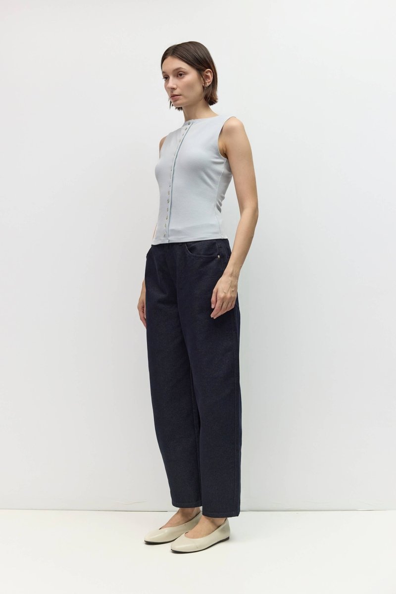 Camisole Angela Bleue All Row - Ex-voto