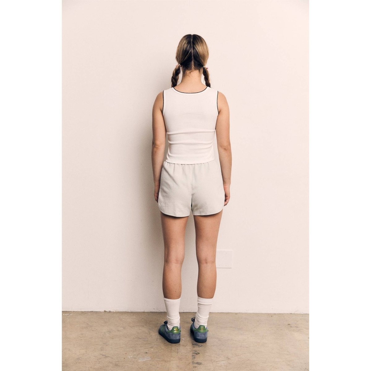 Camisole Blanche Couture Contrastée The Blank Lab - Ex - voto