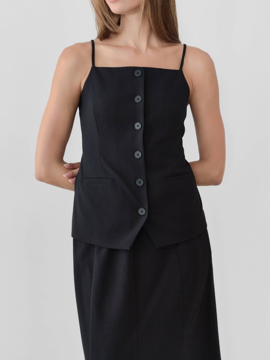 Camisole Boutonée Selene Mod Ref - Ex - voto