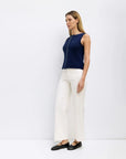 Camisole Boutonnée Marine Shelby All Row - Ex - voto