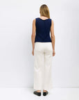 Camisole Boutonnée Marine Shelby All Row - Ex - voto