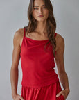 Camisole Bretelles Spaghetti Rouge By Together - Ex - voto