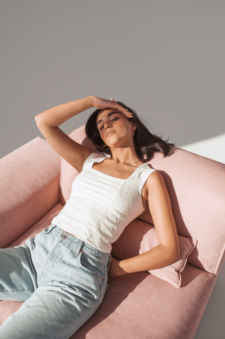 Camisole Bridget Blanc Dailystory SOLDE - Vente Finale - Ex - voto
