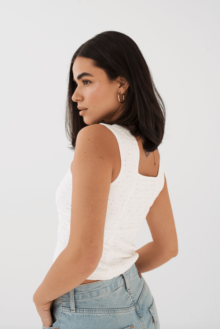Camisole Bridget Blanc Dailystory SOLDE - Vente Finale - Ex - voto
